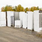 Old,used,refrigerators,and,freezers,are,stored,separately,in,the