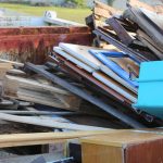 Used,wooden,recyclables,with,boards,and,broken,windows,and,doors